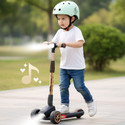 R for Rabbit Road Runner Blaze Kids Scooter, Height Adjustable PU LED Wheels Kick Scooter