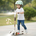 R for Rabbit Road Runner Blaze Kids Scooter, Height Adjustable PU LED Wheels Kick Scooter