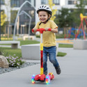 R for Rabbit Road Runner Scooter for Kids of 3 to14 Years Age 3 Level Adjustable Height (Red)
