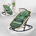 R for Rabbit Rock N Nap Bliss Baby Rocker &amp; Bouncer 2-in-1 | Lightweight &amp; Travel-Friendly One-Hand Multi-Recline Kids Rocking Chair| Soft Cushion for 0-12 Months Babies Weight upto 12 Kg(Olive Green)