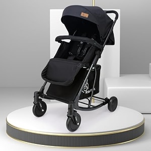 r for rabbit rock n roll stroller compact travel friendly pram for baby stroller turn rocker for baby kids pram and strollers prams for boys and girls of 0 to 3 years black