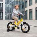 R for Rabbit Tiny Toes Magna 14 Inch Bicycle for Kids 3-5 years | Magnesium, Lightweight 14 T (inch) Road Cycle (Single Speed, Yellow, Rigid)