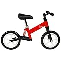 R for Rabbit Tiny Toes Trainer Balance Bike for 2-5 Year-Old Unisex Toddlers - Bicycle Learning Made Easy (Red) (Wheel : 14 Inches with Aluminum Frame)
