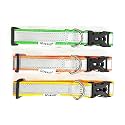 R RexaltReflective Dog Collar 1 inch for Street Dogs | Durable in All Weather, Adjustable, Soft and Easy to Put on Dogs| Pack of 3 pcs | Color- Multicolor