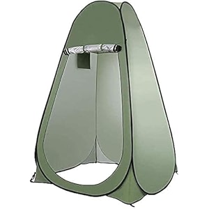 polyester cloth changing toilet tent pop up portable foldable privacy outdoor tent for outdoor dressing changing room camping and hiking armygreen 1 person