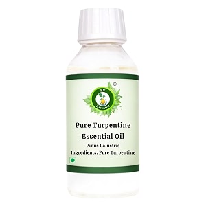 r v essential pure turpentine essential oil 200ml- pinus palustris 100 pure and natural steam distilled for skin face hair body nails scalp massage aromatherapy diffuser soap candle perfume making