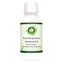 R V Essential Pure Turpentine Essential Oil 200ml- Pinus Palustris (100% Pure and Natural Steam Distilled) For Skin Face Hair Body Nails Scalp Massage Aromatherapy Diffuser Soap Candle Perfume Making