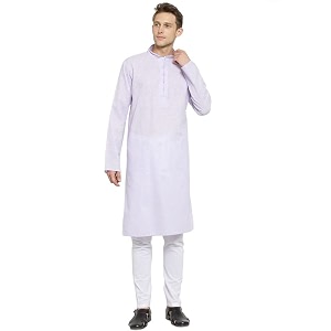 RG DESIGNERS R VASUDEV Solid Cotton Kurta