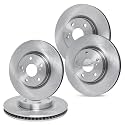 R1 Concepts Front and Rear Brake Rotors Fits 2020-2025 Tesla Y