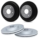 R1 Concepts Front Rear Brake Rotors and Drum Fits 2006-2008 Chevrolet HHR