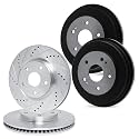 R1 Concepts Front Rear Brake Rotors and Drum Fits 2006-2008 Chevrolet HHR