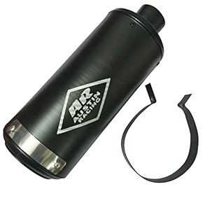 austin racing indian silencer for all type of scooty and bike black