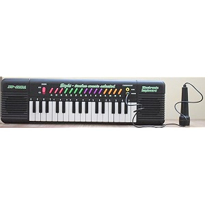 electronic musical keyboard piano with additional inbuilt rhymes tones and mic-32 keys