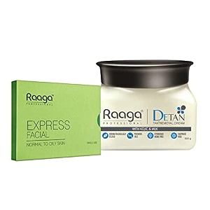 raaga professional de-tan tan removal cream kojic amp milk  500g amp raaga professional express facial kit  normal to oily  35gm 11