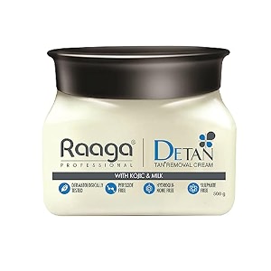 raaga professional de-tan tan removal cream kojic amp milk 500 gm
