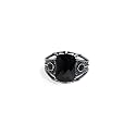 Raajraani Midnight Bloom 925 Sterling Silver Ring