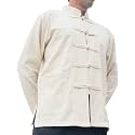 RaanPahMuang Thick Muang Cotton Chinese Jacket Shirt Mandarin Frog Button Front