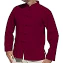 RaanPahMuang Thick Muang Cotton Chinese Jacket Shirt Mandarin Frog Button Front
