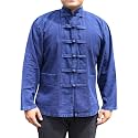 RaanPahMuang Thick Muang Cotton Chinese Jacket Shirt Mandarin Frog Button Front