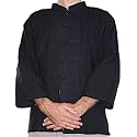 RaanPahMuang Thick Muang Cotton Chinese Jacket Shirt Mandarin Frog Button Front