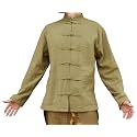 RaanPahMuang Thick Muang Cotton Chinese Jacket Shirt Mandarin Frog Button Front
