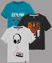 Raax Boys Printed Pure Cotton Regular T Shirt