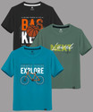 Raax Boys Printed Pure Cotton Regular T Shirt