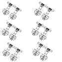 RAB Auto Close Hinges Stainless Steel for Full Overlay Doors(Code:-AUTO Hing 3 in 1, Pair-3)