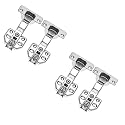 RAB Auto Hinges Stainless Steel Auto-Close for Full Overlay for Cabinet Hinges (Code:- Auto Hing 3 D, 0% Pack of Pair-2 )