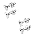 RAB Auto Hinges Stainless Steel Auto-Close for Full Overlay for Cabinet Hinges (Code:-Auto Hing 0 Degree Hydraulic, Pack of 2 Pair)