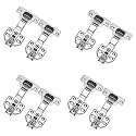RAB Auto Hinges Stainless Steel Auto-Close for Full Overlay for Cabinet Hinges (Code:- Auto Hing 3 D, 0% Pack of Pair- 4)