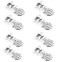 RAB Auto Hinges Stainless Steel Auto-Close for Full Overlay for Cabinet Hinges ( CODE:-AUTO Hing 180 Degree, Pack of 4 Pair )