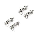RAB Auto Hinges Stainless Steel Auto-Close for Full Overlay for Cabinet Hinges ( CODE:-AUTO Hing 180 Degree, Pack of 2 Pair )