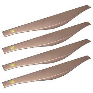 rab handle aluminum kitchen and office drawercabinetdoorwardrobe furniture handle code- hand f 125 finish- rose gold size- 1034 pack of 4 pcs
