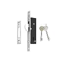 RAB Sliding Lock MS (Iron) for Door (Code:- Lock Sliding Regular, with 2 Indian Keys, Pack of 1 pcs Lock) (1 PCS)