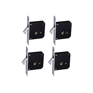 rab sliding locks ms iron for doors with security locking mechanism and safety purpose code- lock c-024 star key keys- 2 star keys pack of- 4 pcs lock