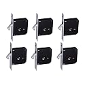 RAB Sliding Locks MS (Iron) for Doors with Security Locking Mechanism and Safety Purpose (Code:- Lock C-024 Star Key, Keys:- 2 Star Keys) (Pack of:- 6 pcs Lock)