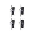 RAB Sliding Locks MS (Iron) for Doors with Security Locking Mechanism and Safety Purpose(Code:- Lock Sliding 4ever, Keys:- 2 Ultra Star Keys) (Pack of:- 4 pcs Lock)