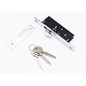 RAB Sliding Lock MS (Iron) for Doors with Security Locking Mechanism and Safety Purpose(Code:- Lock Sliding 4ever, Keys:- 2 Ultra Star Keys) (Pack of:- 1 pcs Lock)