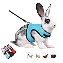 Bunny Harness and Leash Set Escape Proof, Rabbit Harness Blue L