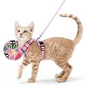 rabbitgoo Cat Harness and Leash Set, Escape Proof Vest, Melon Munch