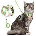 rabbitgoo Cat Harness and Leash Set, Escape Proof, Pink &amp; Light Green