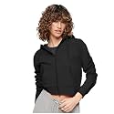 Rabboni Women39s Crop Fleece Hoodie Jacket 