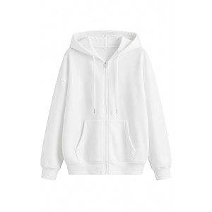 Rabboni Womens Solid Zip-Up Hoodie Jacket