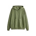 Rabboni Women39s Solid Zip-Up Hoodie Jacket 