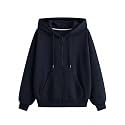 Rabboni Women39s Solid Zip-Up Hoodie Jacket 