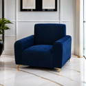 Rabhnoor Velvet 1 Seater Sofa Plain Cover