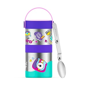 rabitat mealmate max vacuum insulated food jar  stainless steel food jar for kids mealmate max 700ml diva