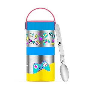 rabitat mealmate max vacuum insulated food jar  stainless steel food jar for kids mealmate max 700ml sparky