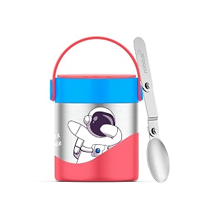 rabitat mealmate vacuum insulated food jar  stainless steel food jar for kids mealmate 418ml shyguy